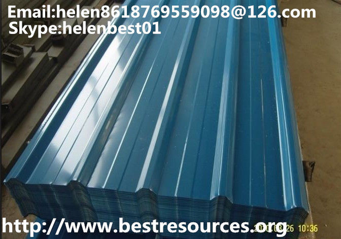 0.48mm*840mm*4000mm roof plate PPGI corrugated steel sheet